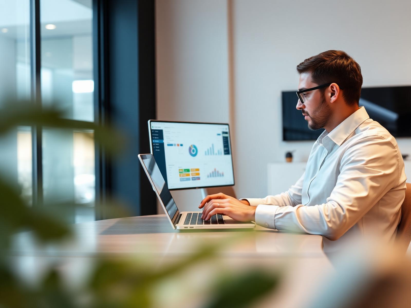 Dashboard CRM montrant un pipeline commercial structuré